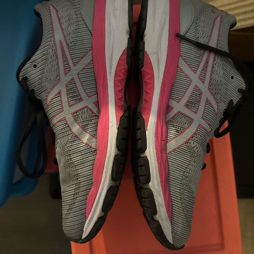 Asics Women's Athletic Shoes in Gray and Pink